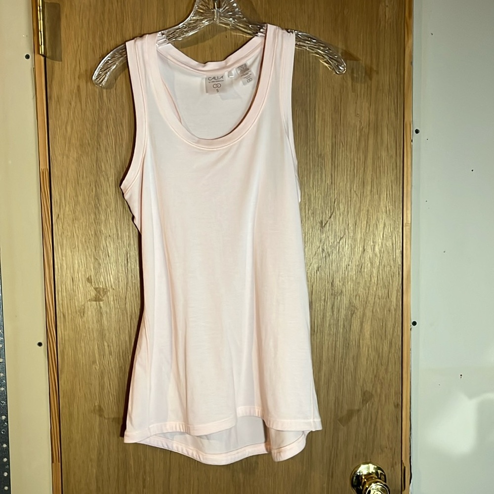 Women’s Calia racer back tank light pink sz S preowned good condition